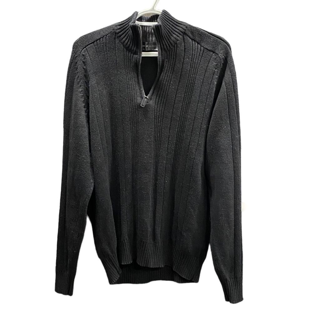 Oscar De La Renta Quarter Zip Men’s Sweater Size Large
